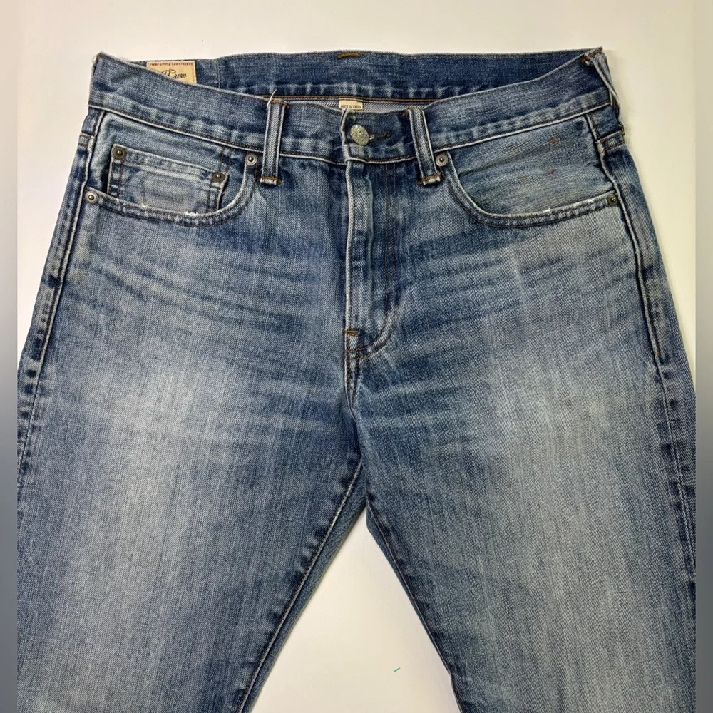 J.Crew 484 Slim Fit Jeans Mens 30x32 Kaihara Japanese Denim Blue Medium Wash